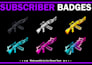make sub badges and bit badges for twitch and kick